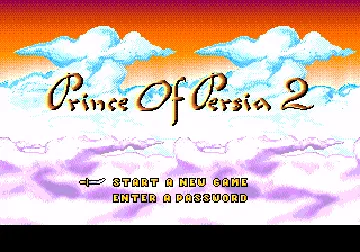 Prince of Persia 2 - The Shadow and the Flame (Europe) (Proto) screen shot title